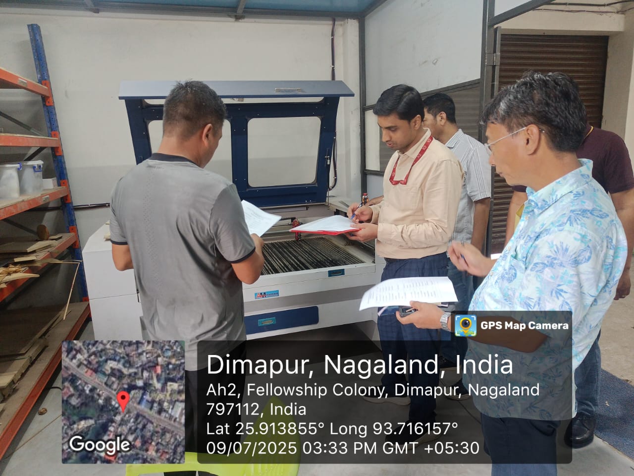 Inspection of CFC Toluvi wooden cluster with MSME, Dept of industries and NIDC officials